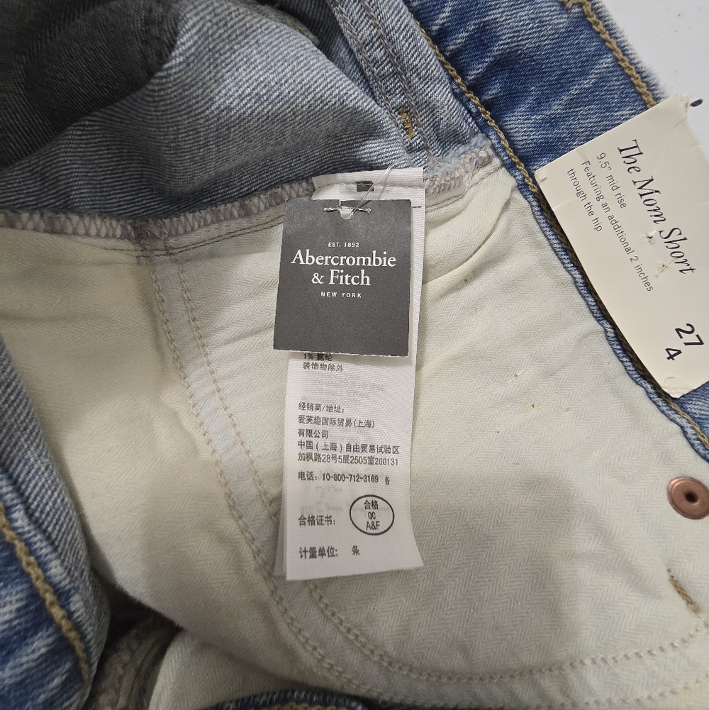 Abercrombie & Fitch Light Blue Denim Jean Shorts - Picture 11 of 12